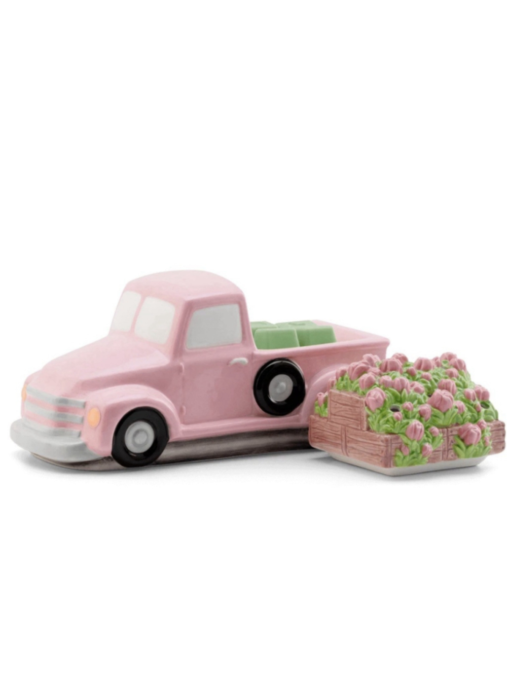 New in Box Scentsy PINK Retro Truck Warmer with Flower Delivery Lid - Picture 3 of 8